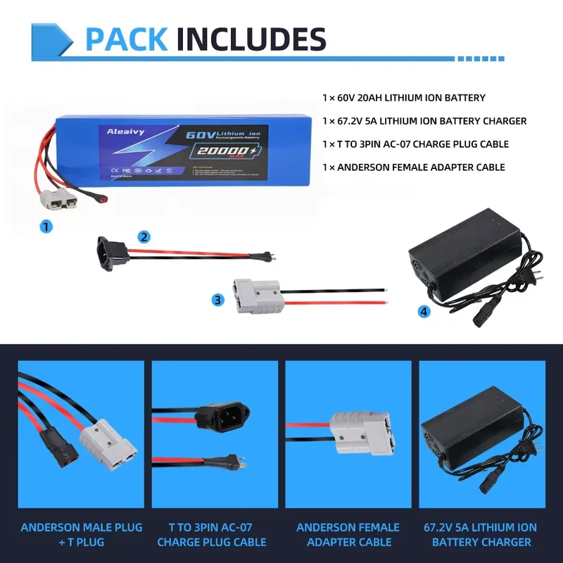  60V 20AH 30AH 21700 Lithium B - 60V 30Ah Electric Scooter Battery ulasan dan harga